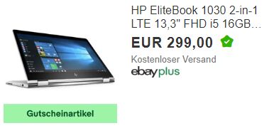 Ebay: HP-Elitebook mit Fingerprint als B-Ware für 269,10 Euro