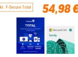 NBB: 15 Monate Microsoft 365 Family & „F Secure“ für 54,98 Euro