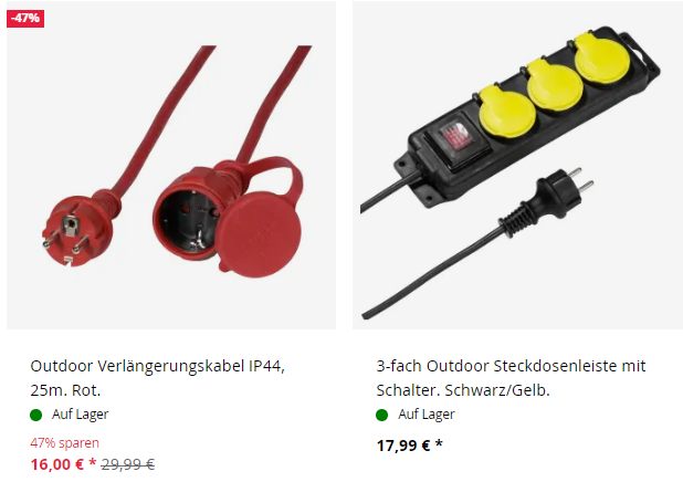 Vivanco: Outdoor-Kabel zu Bestpreisen mit Gratis-Versand