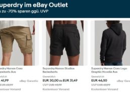 Ebay: Superdry-Artikel für kurze Zeit mit Rabatt