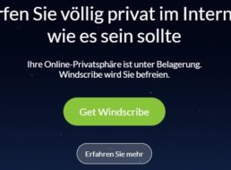 Gratis: 30 GByte / Monat bei Windscribe VPN