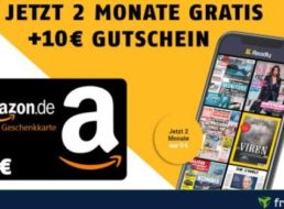 Gratis: Amazon-Gutschein über 10 Euro zu 2 Monaten Readly