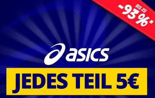 Sportspar: Asics-Artikel für pauschal 5 Euro