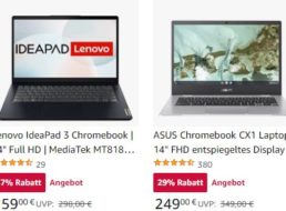 Amazon: Chromebooks für einen Tag mit Rabatt