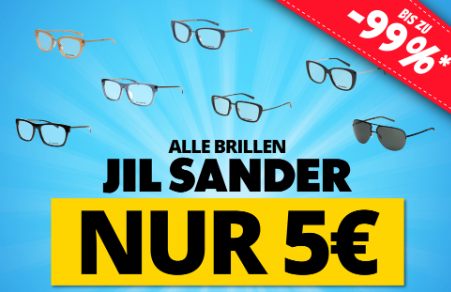 Jil Sander: Brillen für pauschal 5 Euro bei Sportspar