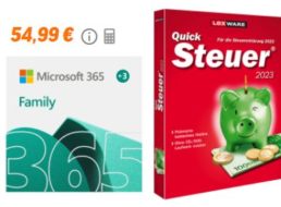 NBB: „Microsoft 365 Family“ mit „Quicksteuer 2023“ für 54,99 Euro