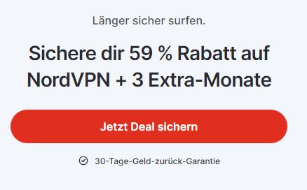 NordVPN: 27 Monate Sicherheit mit 59 Prozent Rabatt