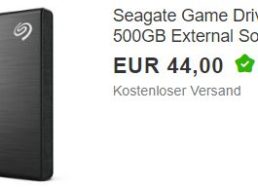 Ebay: „Seagate Game Drive“ als B-Ware für 44 Euro frei Haus