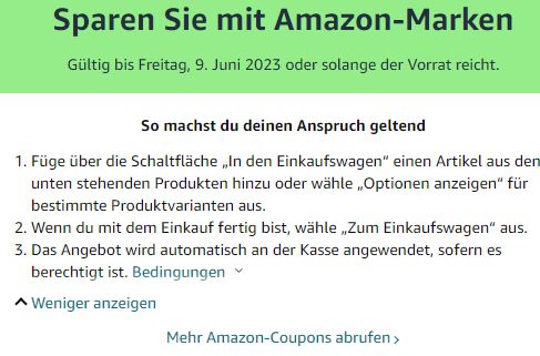 Amazon: Über 500 Eigenmarken-Artikel mit 40 Prozent Rabatt