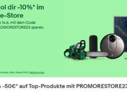 Ebay: 10 Prozent Rabatt auf Re-Store-Artikel