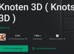 Gratis: App „Knoten 3D“ im Wert von 6,49 Euro zum Nulltarif