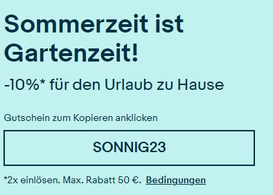 Ebay: Pool-Rabatt von 10 Prozent für zwei Wochen