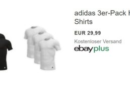 Adidas: T-Shirts im Dreierpack für 29,99 Euro