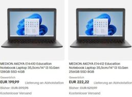 Medion: Notebook Akoya E14412 als B-Ware für 200 Euro