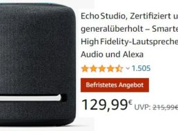 Amazon: Echo Studio generalüberholt für 129,99 Euro