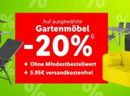 Lidl: Gartenmöbel mit 20 Prozent Rabatt frei Haus