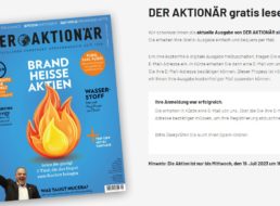 Gratis: „Der Aktionär“ als ePaper zum Download