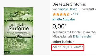 Gratis: eBook "Die letzte Sinfonie" für 0 statt 7,99 Euro