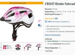 Lidl: Kinder-Fahrradhelm mit gutem Testergebnis für 14,99 Euro