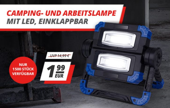 Druckerzubehoer: LED-Arbeitslampe für 1,99 Euro