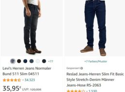 Levi’s: Jeans 511 via Amazon für 35,95 Euro