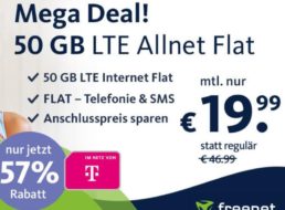 Knaller: 50 GByte LTE im Telekom-Netz für 19,99 Euro