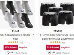 Amazon: Sale mit Mode von Puma, Levi’s und Hilfiger