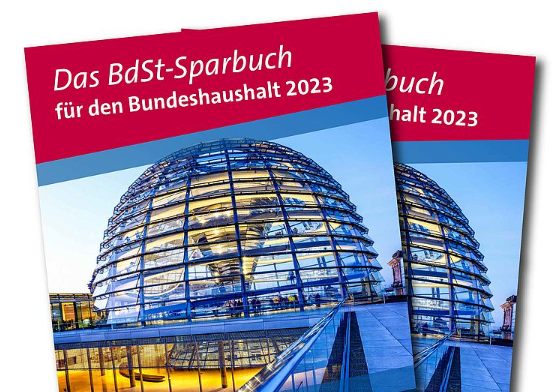 Gratis: "Sparbuch 2023" vom "Bund der Steuerzahler"