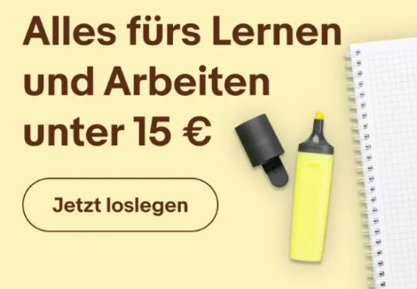 Ebay: Bürobedarf unter 15 Euro mit 15 Prozent Rabatt