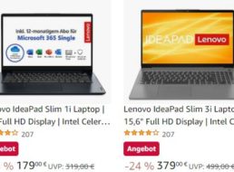 Amazon: Lenovo Ideapad mit Windows 11 und Microsoft 365 für 179 Euro