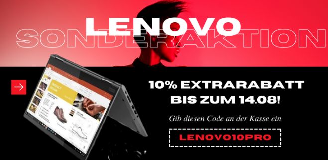 Lenovo: Notebooks mit 10 Prozent Rabatt beim Dealclub