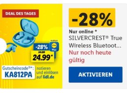 Lidl: In-Ear-Kopfhörer „Silvercrest SKBS 4 A1“ für 24,99 Euro