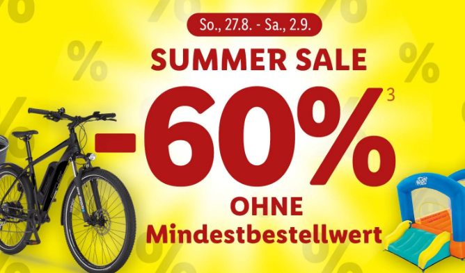 Lidl: Jetzt 60 Prozent beim "Summer Sale"