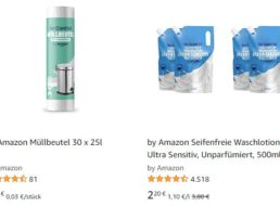 Amazon Prime: 30er-Pack Müllbeutel für 67 Cent