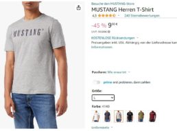 Amazon Prime: Mustang-Shirts für 9,90 Euro frei Haus