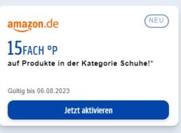 Amazon: 15-fach Paybackpunkte auf Schuhe