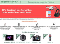 Amazon Retourenkauf: 30 Prozent Rabatt auf B-Ware