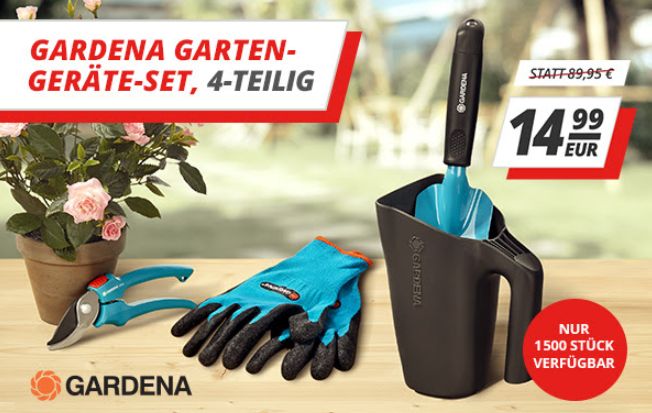 Gardena: Garten-Geräteset für 14,99 Euro