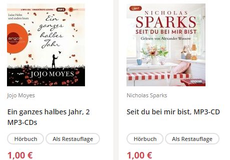 Jokers: Bücher ab 1 Euro frei Haus