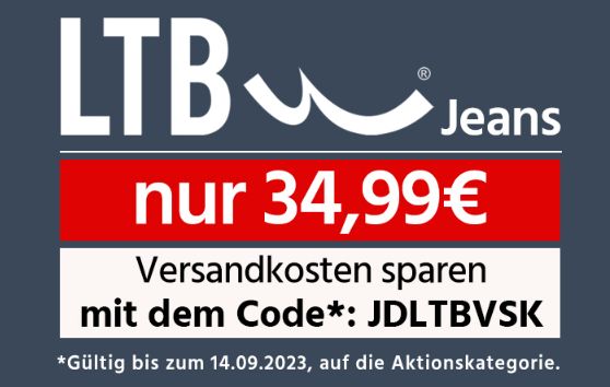 Jeans Direct: LTB-Jeans für 34,99 Euro frei Haus