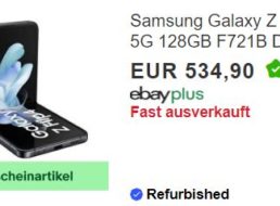 Ebay: „Samsung Galaxy Z Flip 4“ als B-Ware für 484,90 Euro