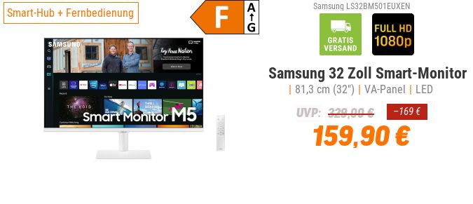 NBB: Smart Monitor von Samsung für 159,90 Euro frei Haus