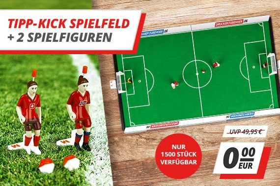 Gratis: Tipp-Kick-Spiel bei Druckerzubehoer ab 29,95 Euro Warenwert