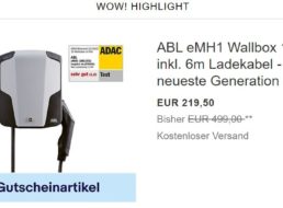 Ebay: Wallbox mit sehr gutem Testergebnis für 197,55 Euro frei Haus