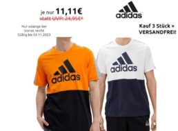 Adidas: T-Shirts aus nachhaltiger Baumwolle für 11,11 Euro