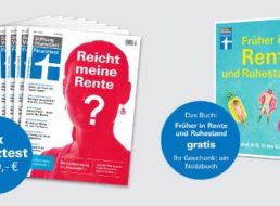 Gratis: Buch „Früher in Rente“ zum Finanztest-Probeabo für 30 Euro