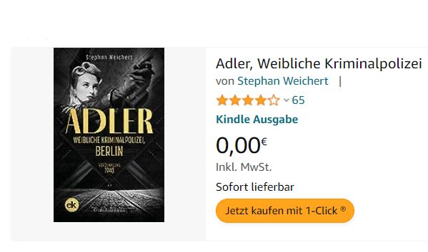 Gratis: Krimi-eBook "Verdunkelung 1940" zum Nulltarif