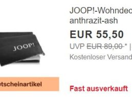 Joop: Wohndecke mit Gutschein-Rabatt für 49,95 Euro frei Haus