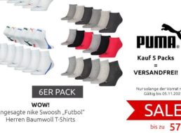 Outlet46: Secherpack Puma-Socken für 6,66 Euro