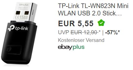 Ebay: WLAN-Stick von TP Link für 5,55 Euro